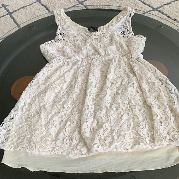 Vanity Tops Lace Babydoll Tank Poshmark